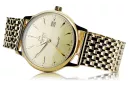 Gold men's watch Geneve ★ zlotychlopak.pl ★ Gold purity 585 333 Low Price!