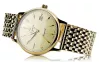 reloj Atlantic de oro 14k 585 con pulsera para hombre mw003y&mbw013y