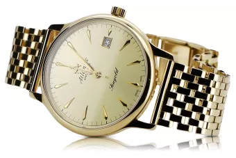 Auksinis laikrodis "Atlantic 14k 585" su vyro apyranka mw003y&mbw008y