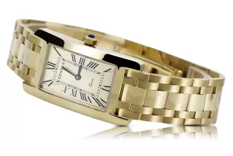 Galben 14k ceas de aur pentru bărbați Geneve mw089y