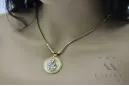 Gold 14k 585 Merry pendant with Rope chain pm027y&cc020y