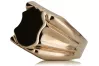 Vintage rose pink 14k 585  gold Men's signet ring vsn045