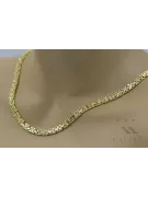 Złoty łańcuszek 14k 585 wzór Królewski Etruska Unikat cc056y