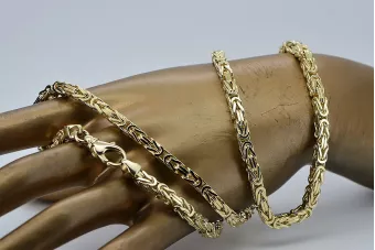 Yellow rose gold chain ★ russiangold.com ★ Gold 585 333 Low price