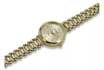 Yellow 14k gold lady watch Geneve Lady Gift lw102y