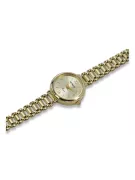 Italienische gelb Damenuhr Geneve Lady Geschenk lw102y