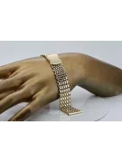 Италиански жълт мъж 14k 585 златен часовник гривна mbw004y
