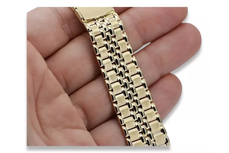 Brazalete de oro 585 de 14k para reloj Rolex de hombre mbw019yo