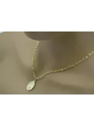 ميدالية الله الذهبية مع سلسلة 14k 585 خط pm006y&cc076y