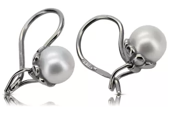 Pendientes de plata 925 con perlas vepr008s Vintage