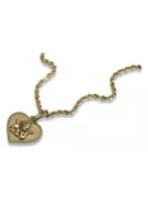 copie a medalionului de aur al lui Dumnezeu cu lanț Corda 14k 585 pm005y&cc019y