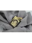 Медальон с икона на Мери от жълто 14k злато pm030y