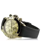 Amarillo 14k 585 oro hombre reloj Geneve mw014ydy