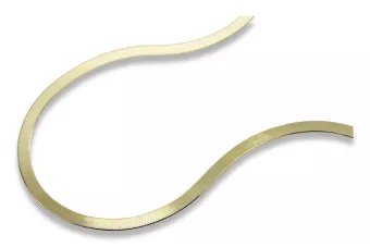Gelbe 14-Karat-Gold-585-Halskette Damenkette Fantazy cfc029y