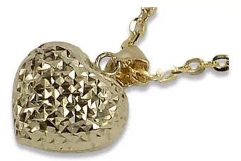 Златна висулка висулка ★ zlotychlopak.pl ★ Златен отличителен белег 585 333 ниска цена