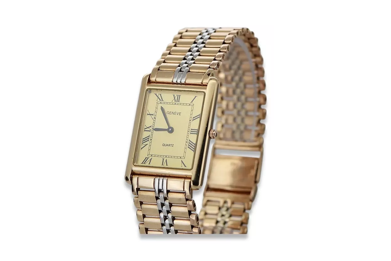Prześliczny zegarek męski Geneve z różowego złota mw069rw