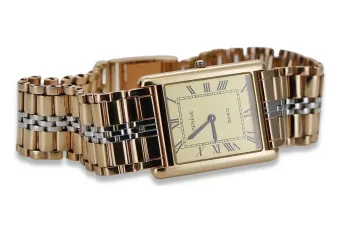 Руски съветски мъжки часовник от розово злато Geneve mw069rw