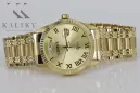 Puikus auksinis moters laikrodis 14k 585 Geneve mw013ydg&mbw006yo-f