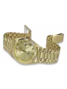 Gold men's watch Geneve ★ zlotychlopak.pl ★ Gold purity 585 333 Low Price!