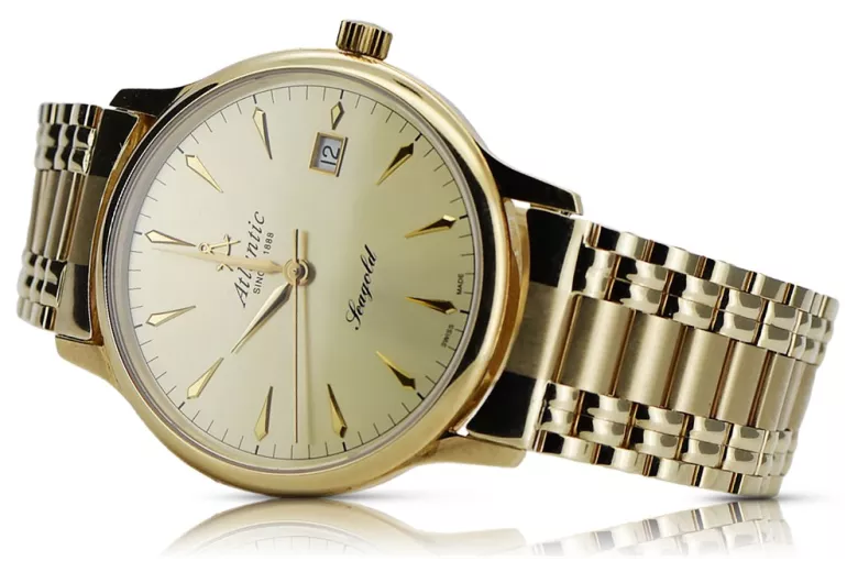 Gold men s watch Geneve zlotychlopak.pl Gold purity 585 333 Low Price