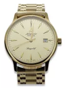 Gold men's watch Geneve ★ zlotychlopak.pl ★ Gold purity 585 333 Low Price!