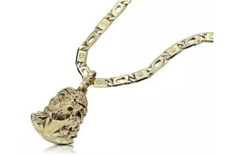 Zlatý prívesok Ježiš s reťazou 14k 585 pJ004Y20 & CC031Y55