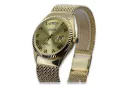 Gold men's watch Geneve ★ zlotychlopak.pl ★ Gold purity 585 333 Low Price!