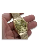 Gold men's watch Geneve ★ zlotychlopak.pl ★ Gold purity 585 333 Low Price!