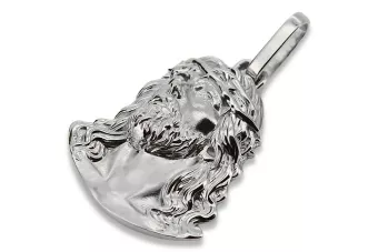 14k pj004w baltojo aukso Jėzaus piktograma