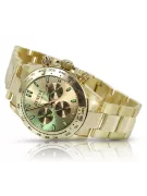 Gold Men's Watch Geneve ★ Zlotychlopak.pl ★ Puritate de aur 585 333 Preț scăzut!