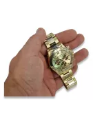 Gold Men's Watch Geneve ★ Zlotychlopak.pl ★ Puritate de aur 585 333 Preț scăzut!