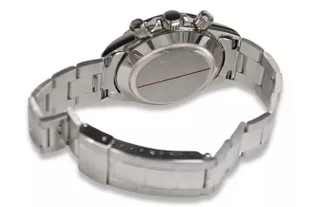 Reloj Geneve de oro macizo blanco de 14k 585 para hombre mw041w