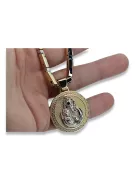 Icono colgante Merry de oro 14k 585 con cadena Hammer pm027yw30&cc047yw
