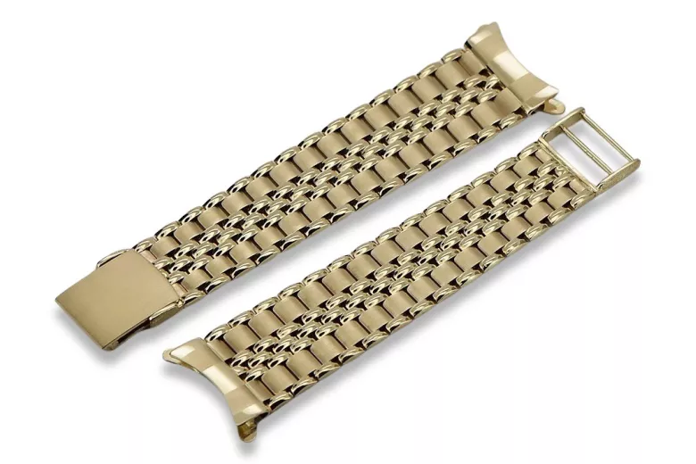 Brazalete de oro 585 de 14k para reloj Rolex de hombre mbw019yo