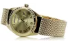 Жълт 14k злато 585 дамски унисекс часовник Geneve mw013ydg&mbw014yo-f