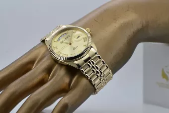 Vyrų auksinis laikrodis 14k 585 Geneve mw013ydg&mbw019yo