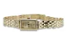 Reloj hermoso de señora del oro amarillo de 14k Geneve Lady Gift lw018y ¡precio bajo!