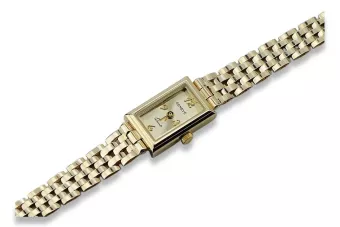 Puikus 14k aukso moteriškas laikrodis Geneva lw018y