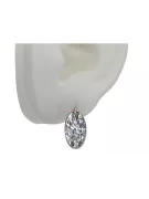 Boucles d'oreilles en zircon or Rose 14 carats 585 vec001 Vintage
