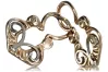 Vintage rose pink 14k 585 gold  Vintage Gipsy earrings ven054