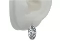 Вінтажні срібні сережки з цирконом 925 проби vec001s