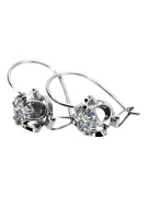 Boucles d'oreilles argent 925 zircon vec035s Vintage