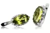 Silver 925 Vintage peridot earrings vec174s