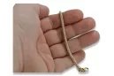 Italienisches gelbes 14-Karat-Gold 585 New Rope Cord-Armband hohl cb075y