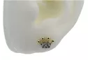 kopie der Libellenohrringe aus 14-karätigem 585er Gold mit Zirkonen cec015y