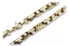 Italienisches Gelb 14 Karat 585 Gold Neue moderne Kette cc100yw