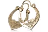 Vintage rose pink 14k 585 gold  Vintage Gipsy earrings ven119