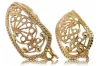 Earrings in Vintage rose 14k gold 585 flower Vintage ven179