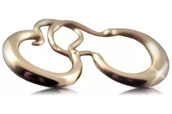 Російська троянда рожева радянська 14к 585 золото СРСР Вінтажні обручі сережки ven183