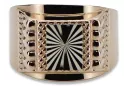 Винтажное мужское кольцо-печатка из розового золота 14 карат 585 пробы csn002r
